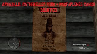 Red Dead Redemption 100 Walkthrough Armadillo Rathskeller Fork amp Macfarlenes Ranch Bounties [upl. by Anhej407]