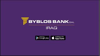 Iraq Byblos Bank Mobile App [upl. by Paviour]