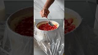 Maneira correta de prensar bolo com frutas 🍓 [upl. by Acinet]