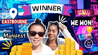 💰 We MANIFESTED and we WON  Eastbourne Beach Vlog  Manifest  ARCADE [upl. by Ikeda]