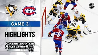 NHL Highlights  Penguins  Canadiens GM3  Aug 5 2020 [upl. by Alhak]