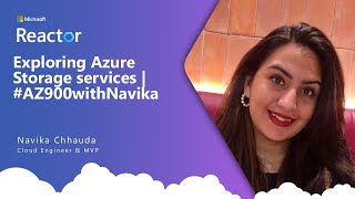 Exploring Azure Storage services  AZ900withNavika [upl. by Arhsub]