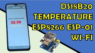 DS18B20 Temperature ESP8266 ESP 01 WIFI Module  ESP01 Home Automation  RemoteXY  FLProg [upl. by Cicenia]