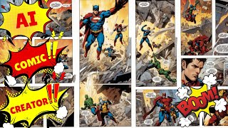 How To Create a Comic Book Free with AI  Step by Step Guideline [upl. by Anahsat485]