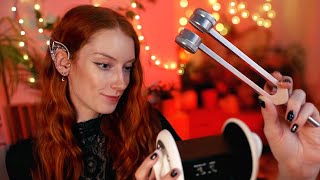 Intense ASMR 🌟 Tuning Fork Tingly Ear Taps amp Whispers [upl. by Fanchette]