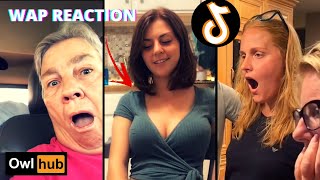 tiktok wap challenge compilation  parents react part 1 [upl. by Marv958]