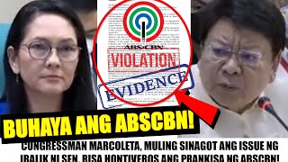 VIRAL Matapos IPILIT ang PRANKISA ng ABSCBN MARCOLETA PINATAOB si HONTIVEROS quotWALA KANG ALAMquot [upl. by Castra9]