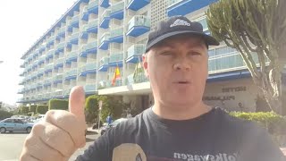 Benalmadena Spain  Hotel Palmasol to the Marina Bars Shops and Restaurants [upl. by Stalker]