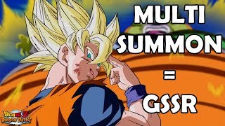 JEDER MULTI SUMMON GARANTIERT NUN EINEN SSR 100 SSR DROP RATE  GSSR DBZ Dokkan Battle JP [upl. by Oalsecnew]