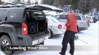 How to Carry Skis  All in one Ski amp Boot Bag  Video [upl. by Idnyc]