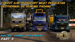 MAN TGS AJB TRANSPORT MELEWATI TANJAKAN TERJAL MENUJU LOKASI GEOTHERMAL  EURO TRUCK SIMULATOR 2 [upl. by Seuqram]