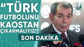 Galatasarayda Dursun Özbek quotSüper Kupa İçin TFFnin Belirlediği Tarihe Göre Hazırlık Yapıyoruzquot [upl. by Hutchison]