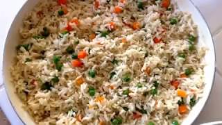 Receta de Arroz Blanco con verduras [upl. by Oeniri]