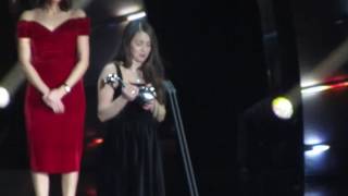 Lacey Turner Collects her Best Serial Drama Award National TV Awards 250117 [upl. by Eintroc]