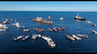 MV Shingle Sinking at Killala Bay Short version 4K [upl. by Wilton]