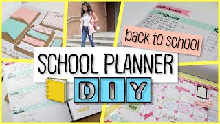 School Notebook Planner DIY  Easy and Cheap [upl. by Nytnerb]