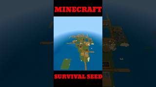 MINECRAFT BEST SURVIVAL SEED 121 IN HINDI  BEDROCK EDITION  JAVA shorts short minecraft [upl. by Piwowar]