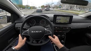 2023 Dacia Sandero Stepway 10 TCe 90 HP POV Test ride  exterior and interior  88 CARiNIK [upl. by Eaj]