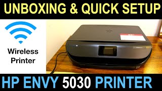 HP Envy 5030 SetUp Unboxing review🖨 [upl. by Airetas]