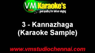 Kannazhaga Tamil Karaoke Song [upl. by Letta450]