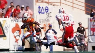 Classic Tailback  Barry Sanders Oklahoma St Highlights [upl. by Jehial]