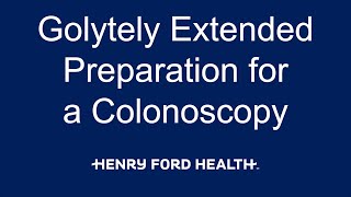 Extended Golytely Preparation for a Colonoscopy [upl. by Verdi]