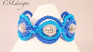 Double circle macrame bracelet [upl. by Lenahc113]