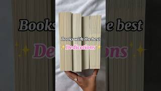 books with the best dedications ❤️ read booktube books booktok bookrecommendations bookrecs [upl. by Eade]