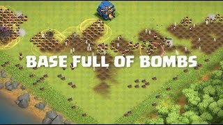 Every Troops VS Full BOMB Base  Clash of Clans [upl. by Ailemak]