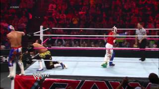 Rey Mysterio amp Sin Cara vs Primo amp Epico Raw October 1 2012 [upl. by Danas]