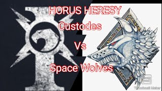 3000 points of Custodes Vs Space Wolves [upl. by Kind]