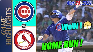 Cubs vs Cardinals Seiya Suzuki Home Run  Spring Training 03252024  MLB Highlights [upl. by Ainomar796]