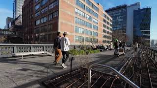 Walking the Highline in New York City from Chelsie Market to The Vessel and the Hudson Yards [upl. by Aivatnwahs]