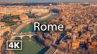 Rome 4K  Travel with Calm Music [upl. by Atiuqiram455]