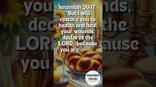 Find Rest and Renewal Jeremiah 3017 Healing Bible Verse with Inspiring Shabbat Shalom Picture [upl. by Ahsoet]