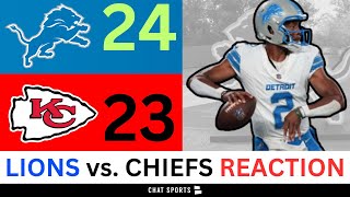 Lions Rumors amp News After 2423 Win vs Chiefs  Hendon Hooker Sione Vaki and Jake Bates [upl. by Crispen895]