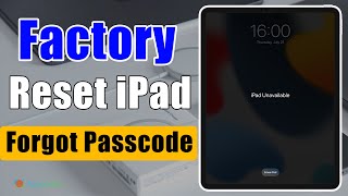 Any iPad Factory Reset How to Factory Reset iPad without Passcode Forgot Passcode Reset Passcode [upl. by Evans]