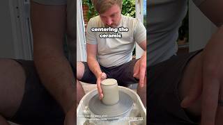 How to make ceramic mugs for beginners trimming clay on a potters wheel craft art artist [upl. by Collar]