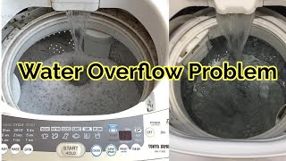 Top load washing machine overflow  Lg automatic washing machine drain problem  water overflow [upl. by Eirdua]