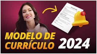 Modelo de CURRÍCULO Atualizado 2024 Novidades no Mercado de Trabalho [upl. by Erickson960]