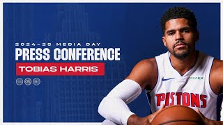 Tobias Harris 2024 Pistons Media Day Press Conference [upl. by Siuqaj]