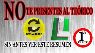 NO TE PRESENTES AL EXAMEN TEÓRICO DGT😱 SIN VER ESTE RESUMEN PERMISO B 👀 TEÓRICO CARNET DE CONDUCIR [upl. by Ydnal]