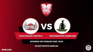 NBL1 Team Solent Kestrels v Westminster Warriors  210123 [upl. by Nihi]