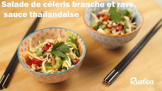 Salade de céleris branche et rave sauce thaïlandaise [upl. by Sauncho903]