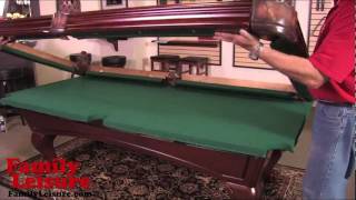 HOW TO INSTALL A POOL TABLE  Slate billiard pool table installation video [upl. by Enaasiali579]