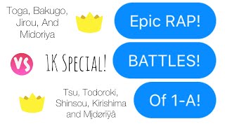 Epic Rap Battles Of 1AYandere Rap BattlesUraToga Tsuchaco TodoDeku KiriBaku JirouKami ShinKami• [upl. by Perlie]