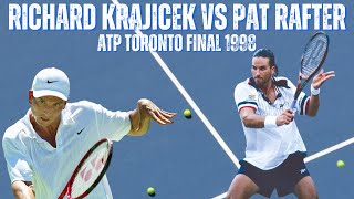 RICHARD KRAJICEK VS PAT RAFTER  1998 ATP TORONTO MENS FINAL [upl. by Annyahs]