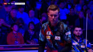 Skyler WoodwardTyler Styer vs Eklent KaciAlex Kazakis  Day Three  2019 Mosconi Cup [upl. by Nnairda]