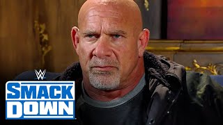 Goldberg looks to destroy Roman Reigns at WWE Elimination Chamber SmackDown Feb 11 2022 [upl. by Treblig]