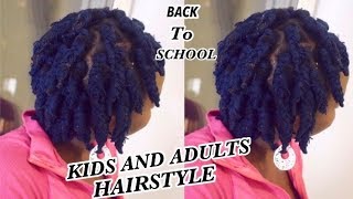 DIY  HOW TO MAKE EASY SHORT BRAIDS WITH YARNWOOL  Protective hair style  Short natural hair [upl. by Netsirc]